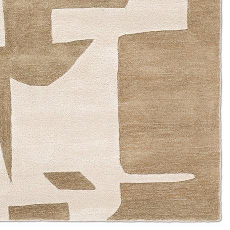 Jaipur Living Anthem Noverre Geometric Tan / Cream 10' x 14' Rug