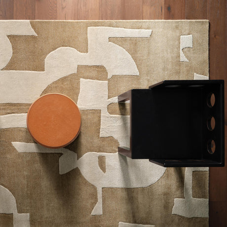 Jaipur Living Anthem Noverre Geometric Tan / Cream 10' x 14' Rug