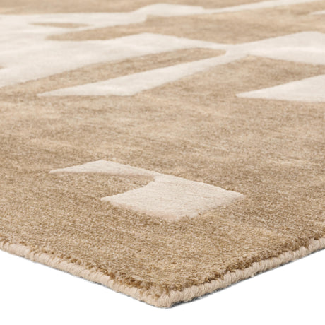 Jaipur Living Anthem Noverre Geometric Tan / Cream 9' x 12' Rug