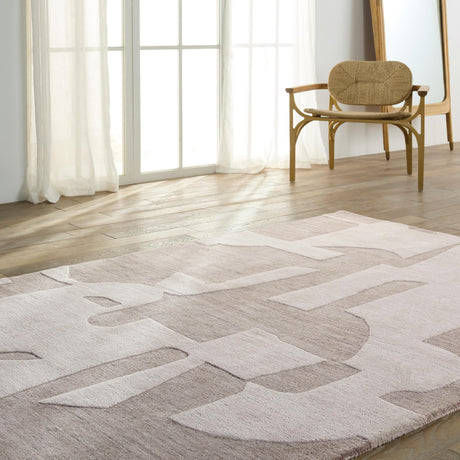 Jaipur Living Anthem Noverre Geometric Taupe / Cream 12' x 15' Rug