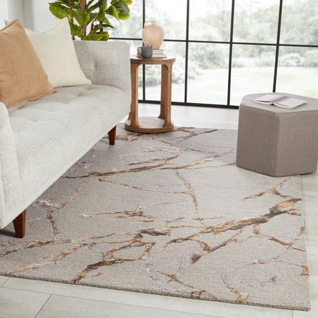 Jaipur Living Fragment Shattered Gray / Bronze 12' x 15' Rug