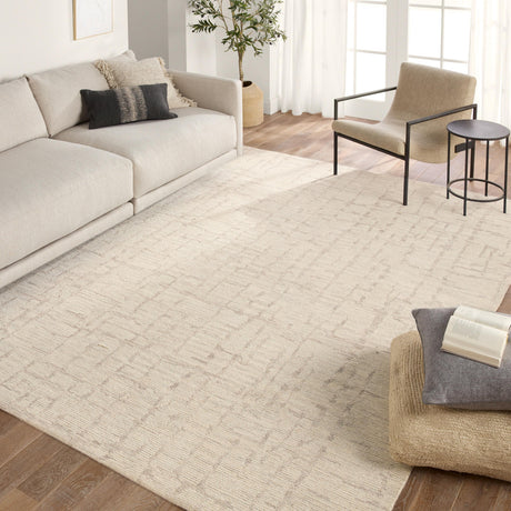 Jaipur Living Labyrinth Herculean Ivory / Cream 12' x 15' Rug