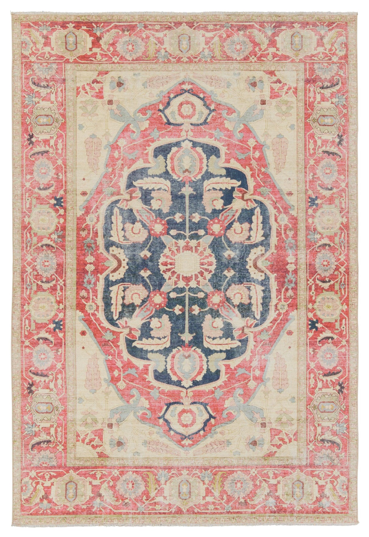 Jaipur Living Boheme Kadi Vintage Look Red / Blue 10' x 14' Rug