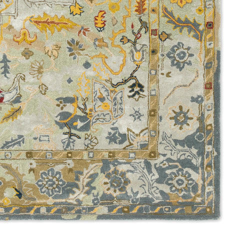 Jaipur Living Citrine Cristobol Floral Orange / Gray 13' x 18' Rug