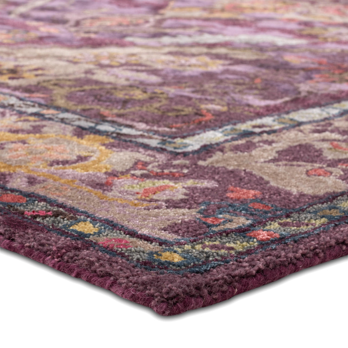 Jaipur Living Citrine Raisa Floral Purple / Gray 12' x 15' Rug