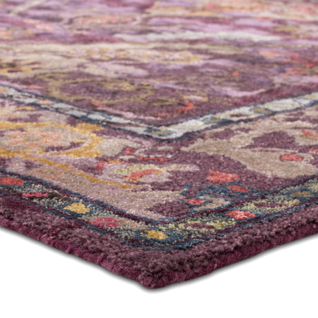 Jaipur Living Citrine Raisa Floral Purple / Gray 12' x 15' Rug