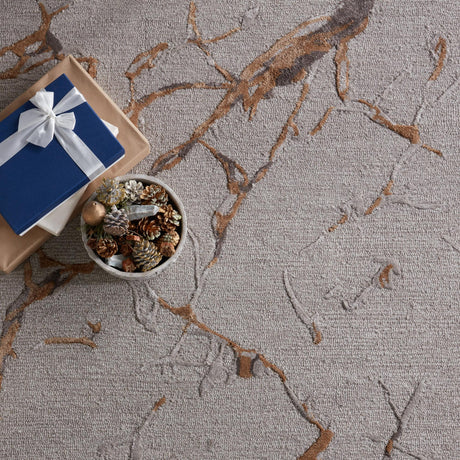 Jaipur Living Fragment Shattered Gray / Bronze 13' x 18' Rug