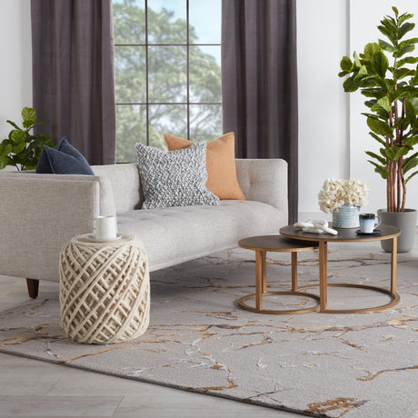 Jaipur Living Fragment Shattered Gray / Bronze 13' x 18' Rug