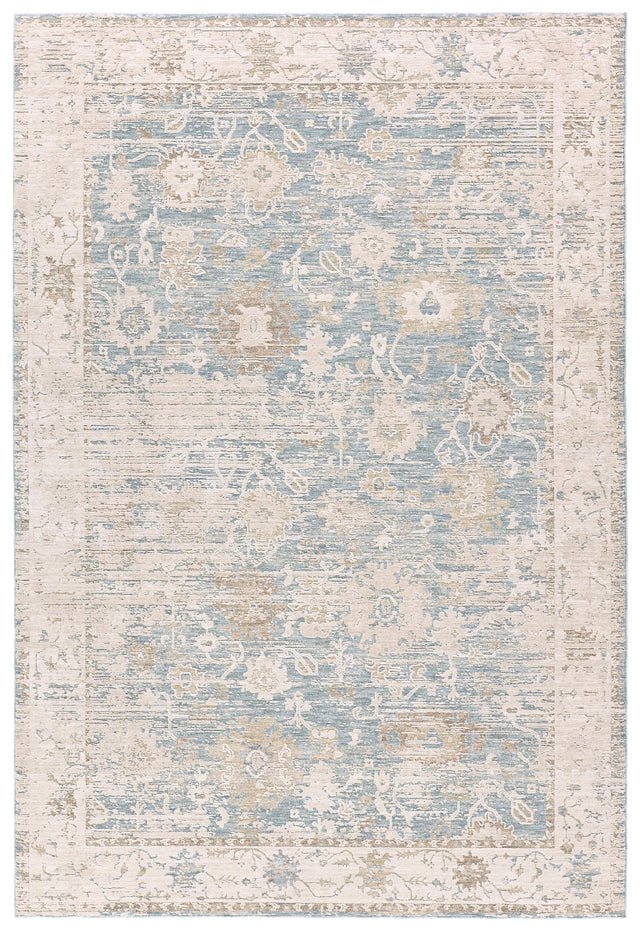 Jaipur Living Zarif Lupine Medallion Blue / Beige 3' x 9' Rnr Rug