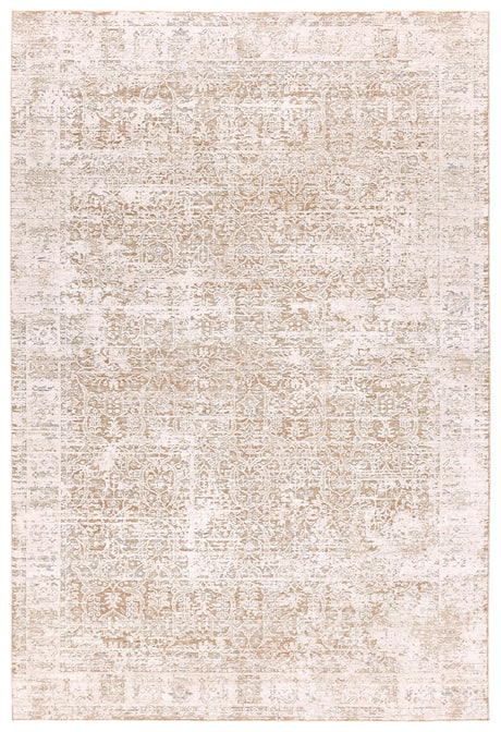 Jaipur Living Zarif Arya Medallion Gold / Cream 3' x 9' Rnr Rug