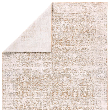 Jaipur Living Zarif Arya Medallion Gold / Cream 3' x 9' Rnr Rug