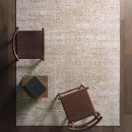 Jaipur Living Zarif Arya Medallion Gold / Cream 3' x 9' Rnr Rug