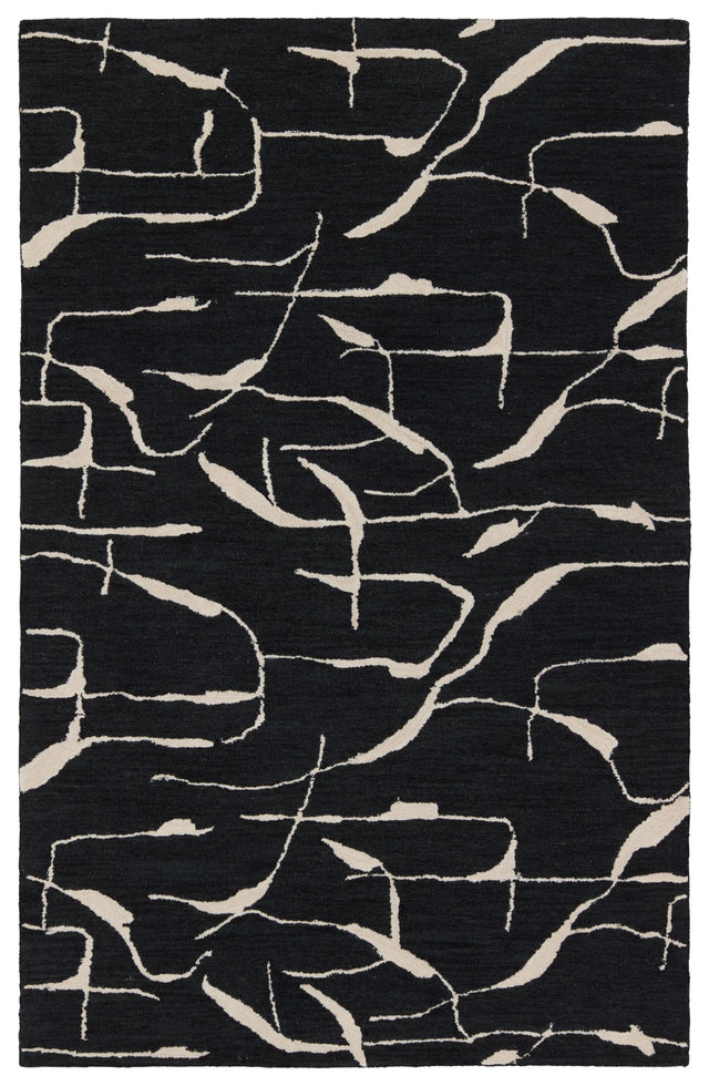 Jaipur Living Mallino By Nikki Chu Noir Black / White 10' x 14' Rug