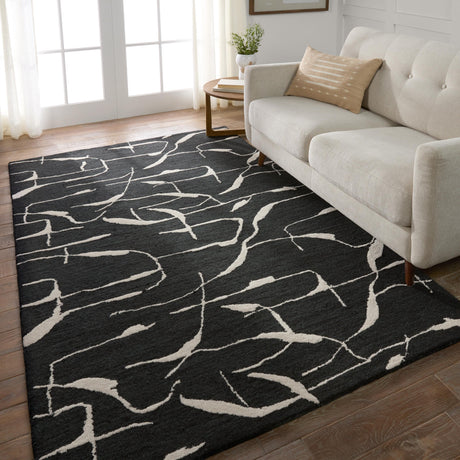 Jaipur Living Mallino By Nikki Chu Noir Black / White 10' x 14' Rug