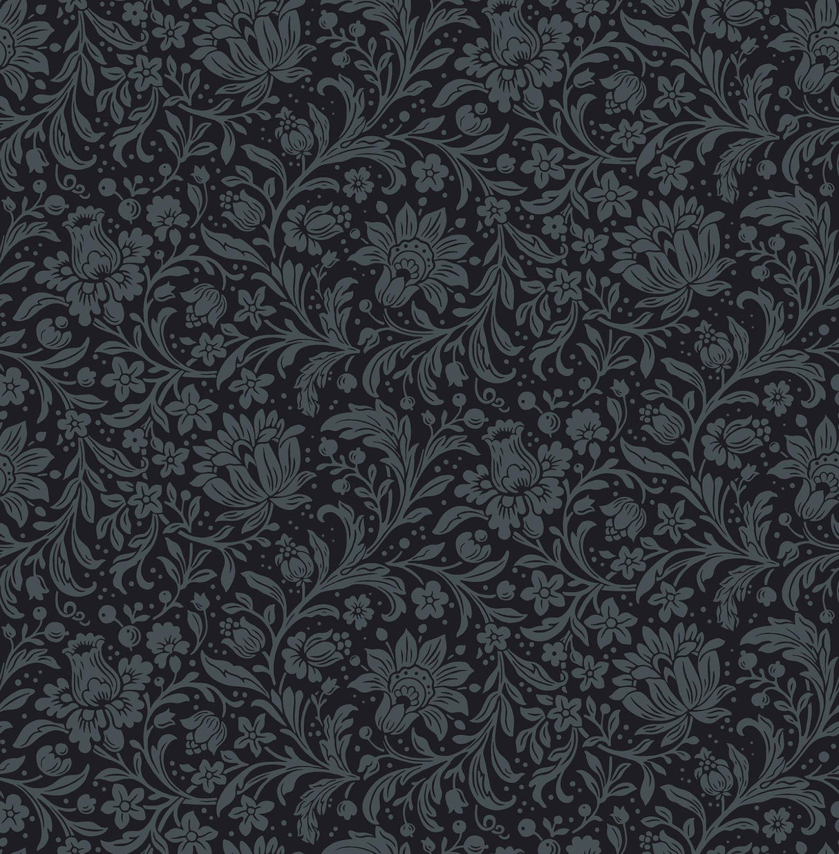 A-Street Prints Chris Loves Julia Hague Dark Blue Wallpaper