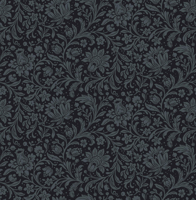 A-Street Prints Chris Loves Julia Hague Dark Blue Wallpaper