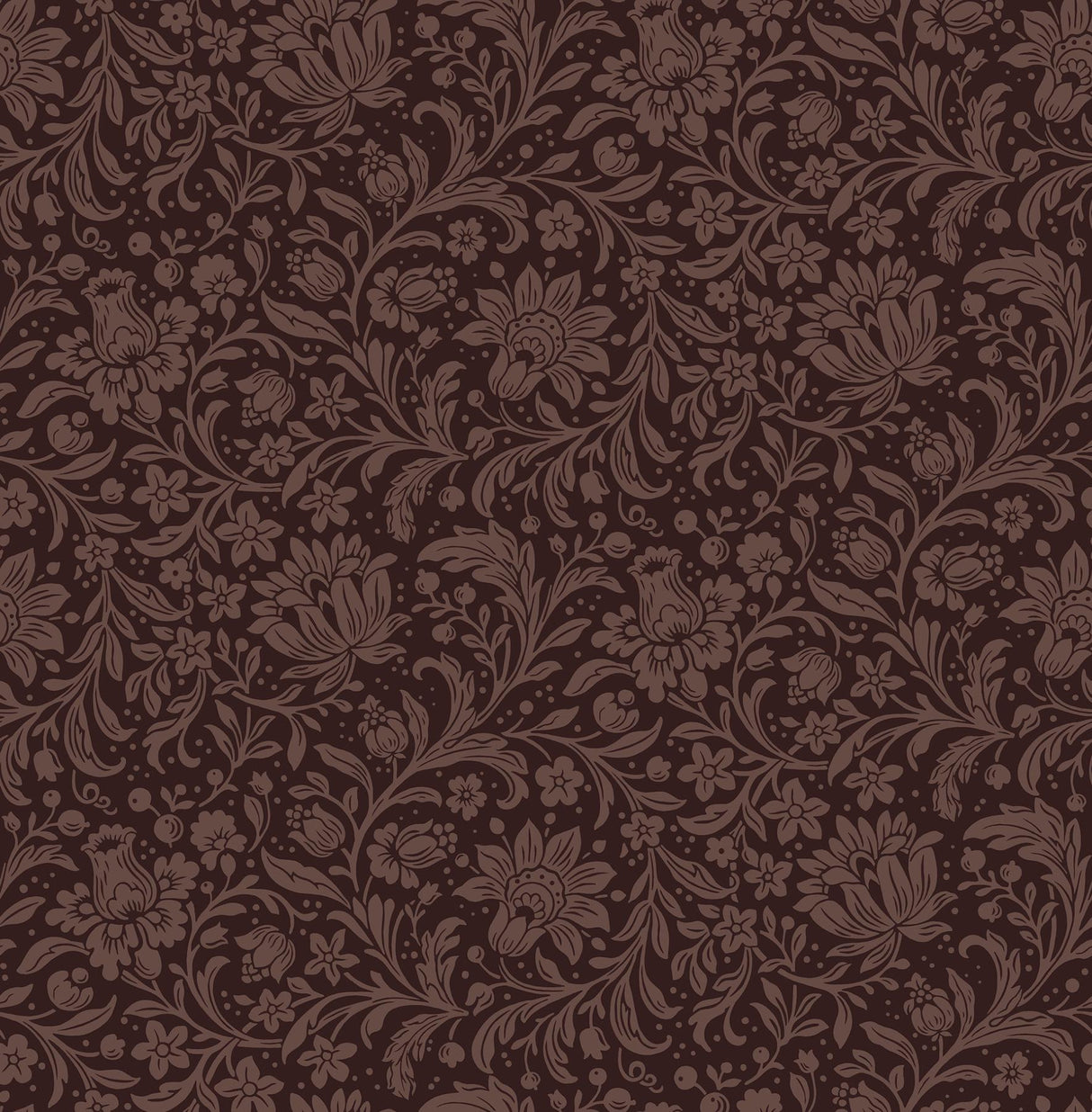 A-Street Prints Chris Loves Julia Hague Burgundy Wallpaper