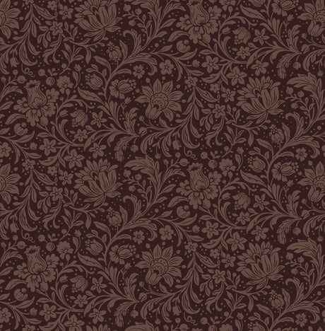 A-Street Prints Chris Loves Julia Hague Burgundy Wallpaper