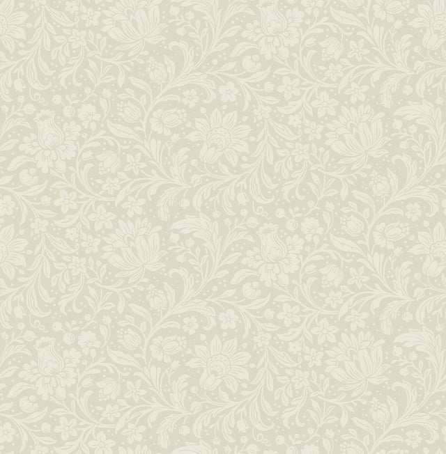 A-Street Prints Chris Loves Julia Hague Ivory Wallpaper