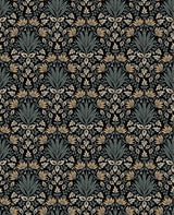 A-Street Prints Chris Loves Julia Woodbury Black Wallpaper