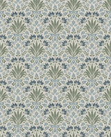 A-Street Prints Chris Loves Julia Woodbury Blue Wallpaper