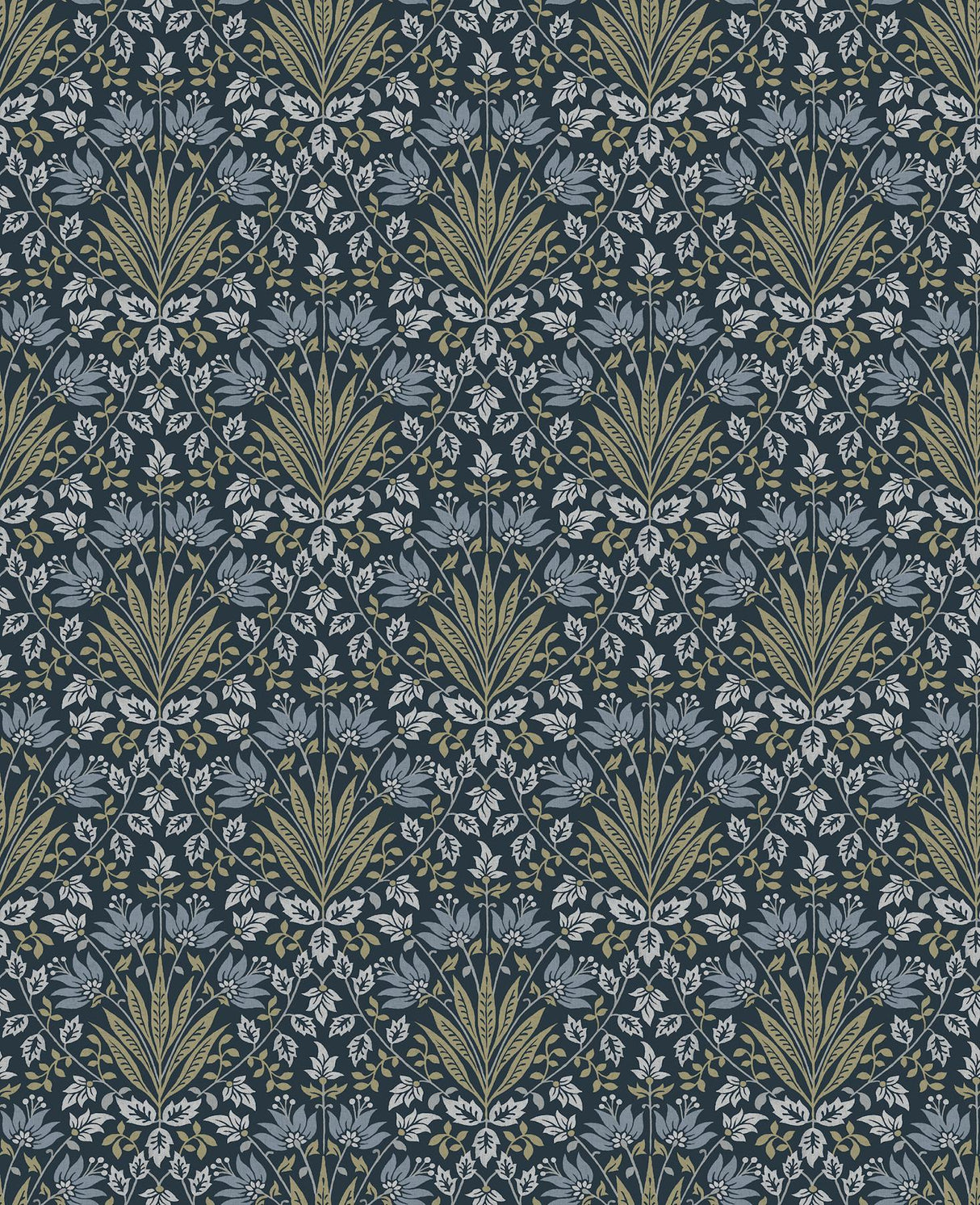 A-Street Prints Chris Loves Julia Woodbury Navy Wallpaper