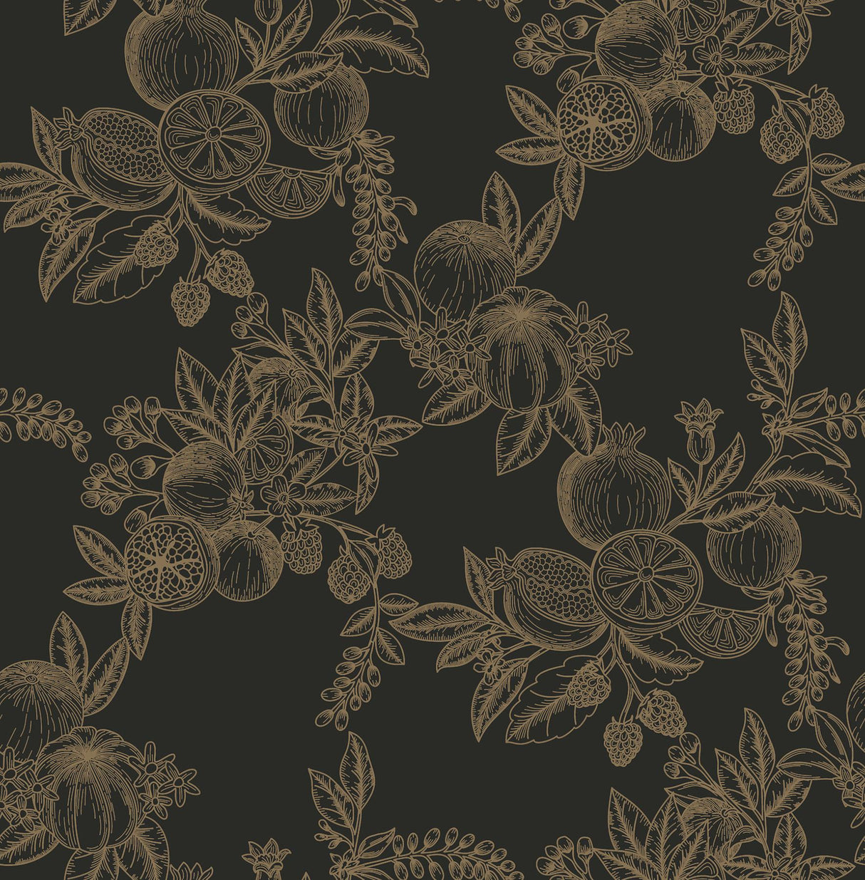 A-Street Prints Chris Loves Julia Gerty Gold Wallpaper