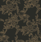 A-Street Prints Chris Loves Julia Gerty Gold Wallpaper