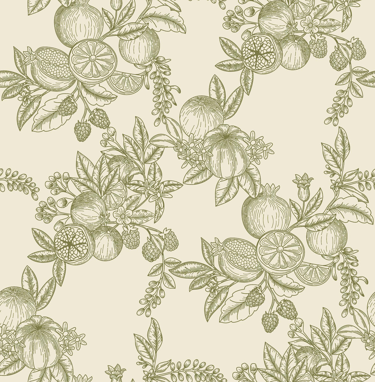 A-Street Prints Chris Loves Julia Gerty Green Wallpaper