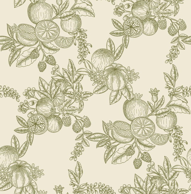 A-Street Prints Chris Loves Julia Gerty Green Wallpaper