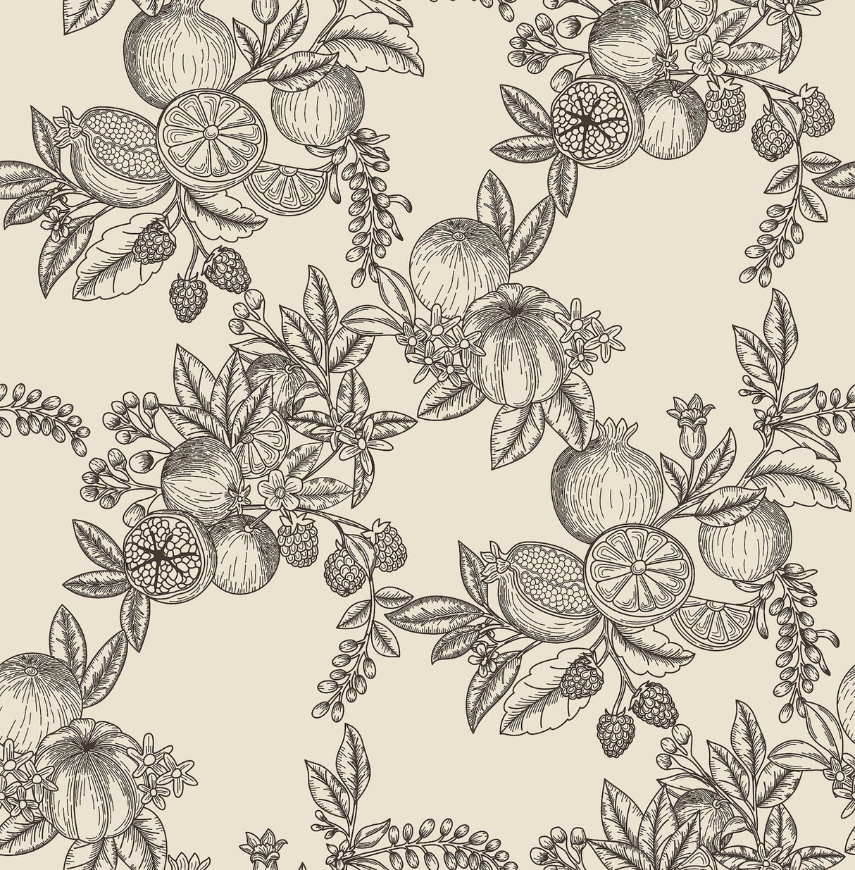 A-Street Prints Chris Loves Julia Gerty Black Wallpaper