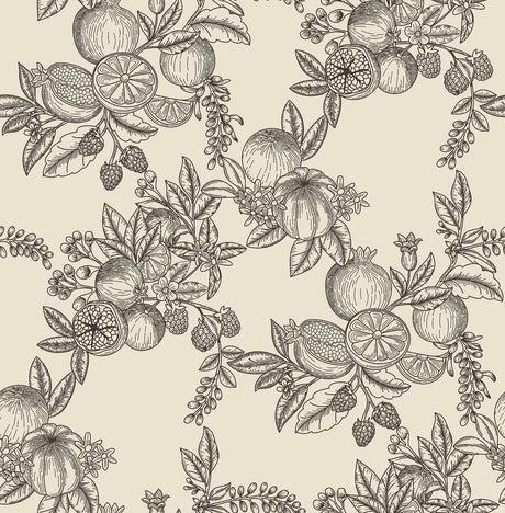 A-Street Prints Chris Loves Julia Gerty Black Wallpaper