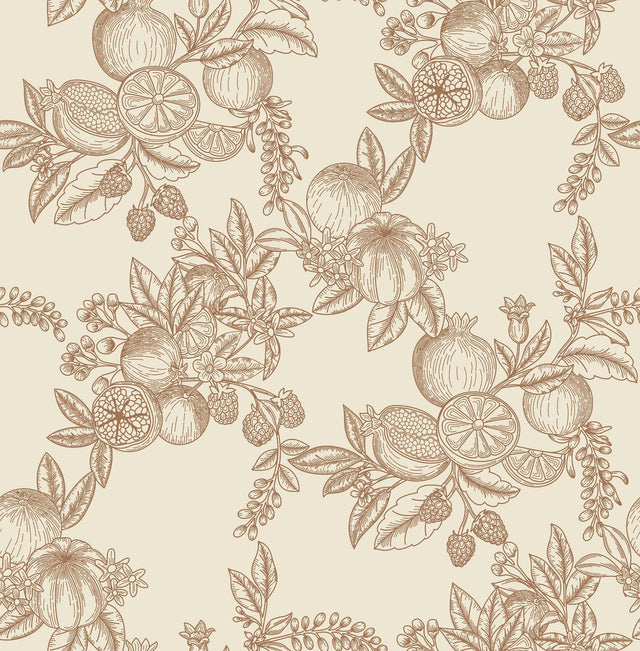 A-Street Prints Chris Loves Julia Gerty Copper Wallpaper