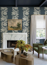 A-Street Prints Chris Loves Julia Gisela Blue Wallpaper
