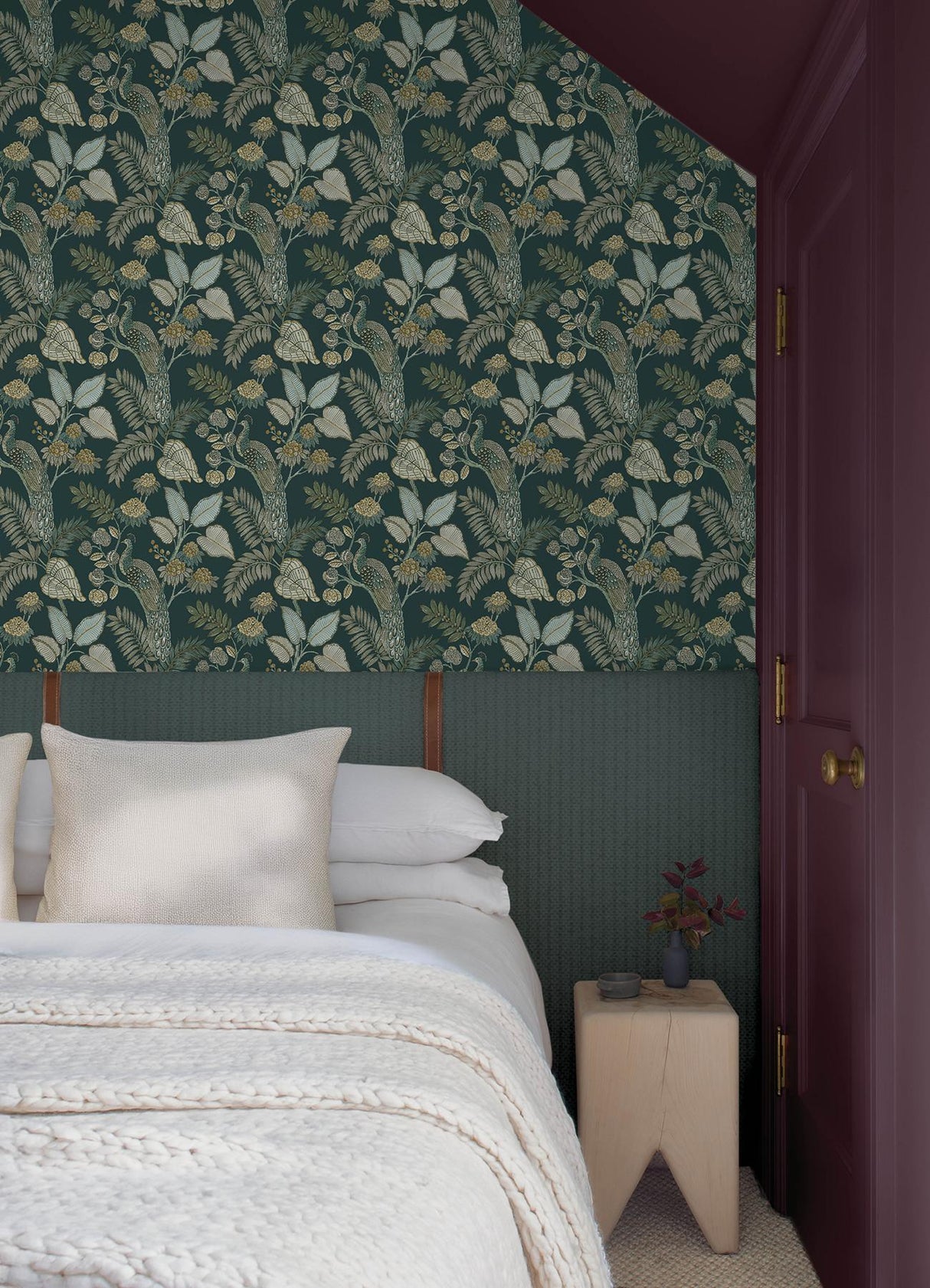 A-Street Prints Chris Loves Julia Geneva Sea Green Wallpaper