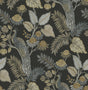 A-Street Prints Chris Loves Julia Geneva Black Wallpaper