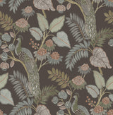 A-Street Prints Chris Loves Julia Geneva Chocolate Wallpaper