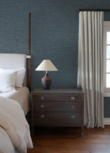 A-Street Prints Chris Loves Julia Roderick Dark Blue Wallpaper