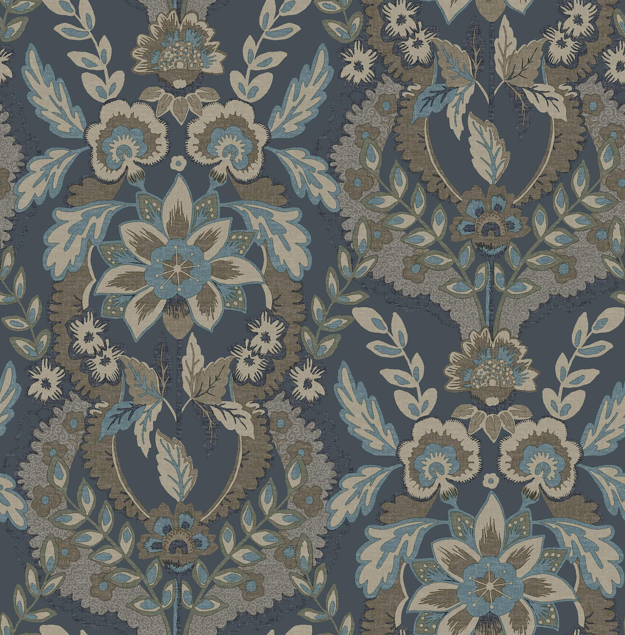A-Street Prints Chris Loves Julia Collins Teal Wallpaper