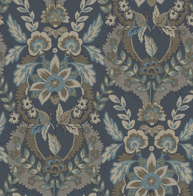 A-Street Prints Chris Loves Julia Collins Teal Wallpaper