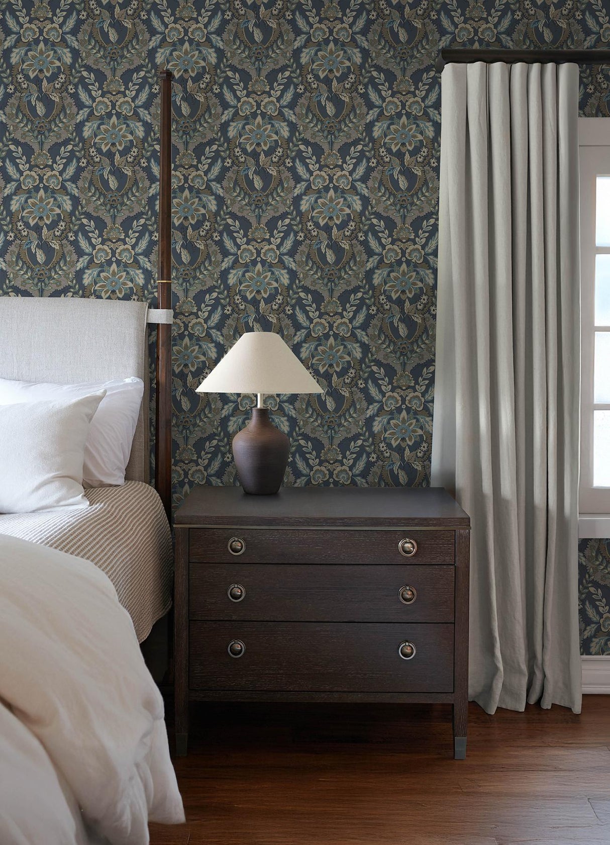 A-Street Prints Chris Loves Julia Collins Teal Wallpaper