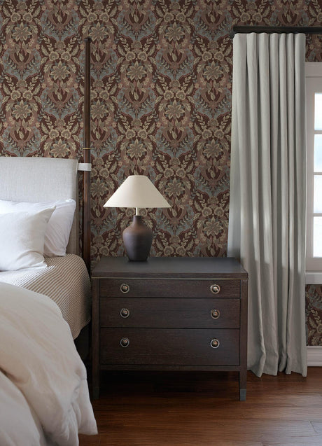 A-Street Prints Chris Loves Julia Collins Plum Wallpaper