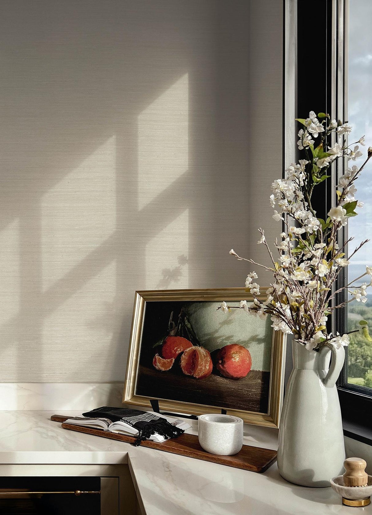 A-Street Prints Chris Loves Julia Mycroft Pearl Wallpaper