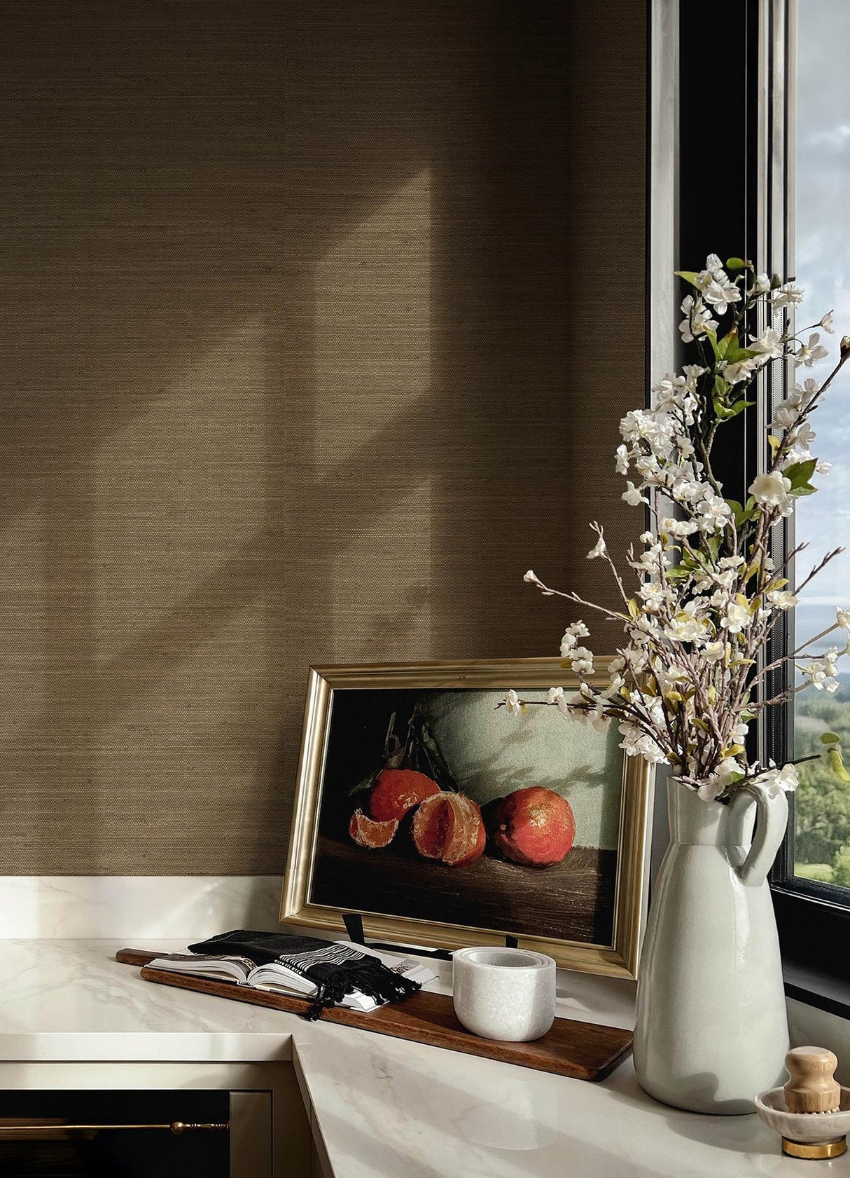 A-Street Prints Chris Loves Julia Mycroft Chestnut Wallpaper