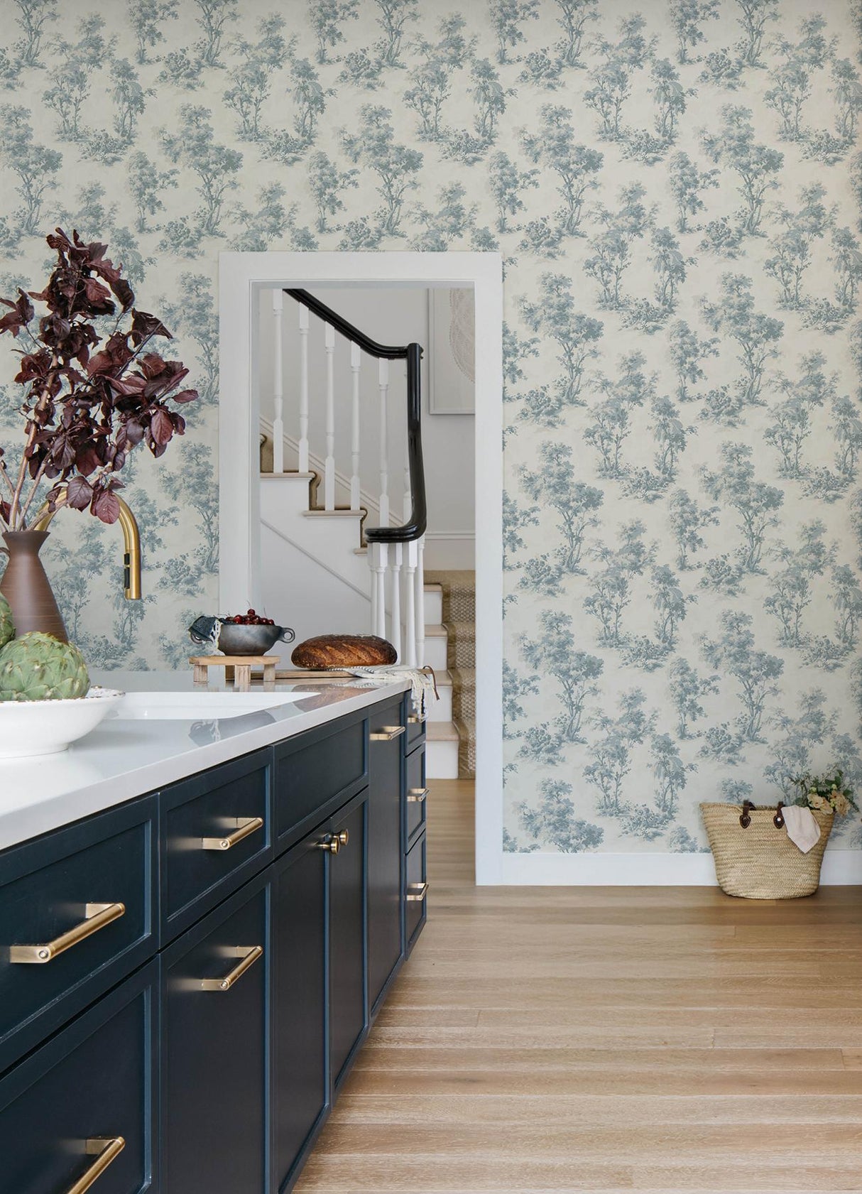 A-Street Prints Chris Loves Julia Sainsbury Light Blue Wallpaper