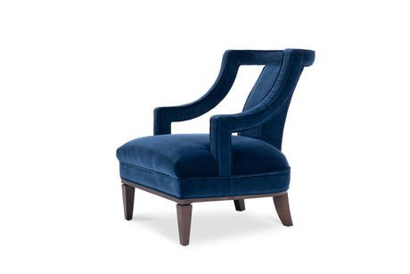 MindTheGap CHARMING CHAIR - POSEIDON Velvet W28 D32 H34 in Furniture