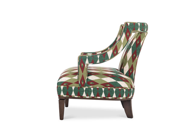 MindTheGap CHARMING CHAIR - GIARDINO Woven Fabric W28 D32 H34 in Furniture