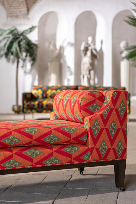 MindTheGap CHALFONTE BENCH - CALAMOSCHE Woven Fabric W61 D25 H26 in Furniture