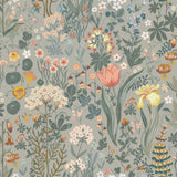 Borastapeter Blomsterhav Taupe Wallpaper
