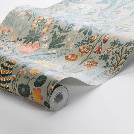 Borastapeter Blomsterhav Taupe Wallpaper